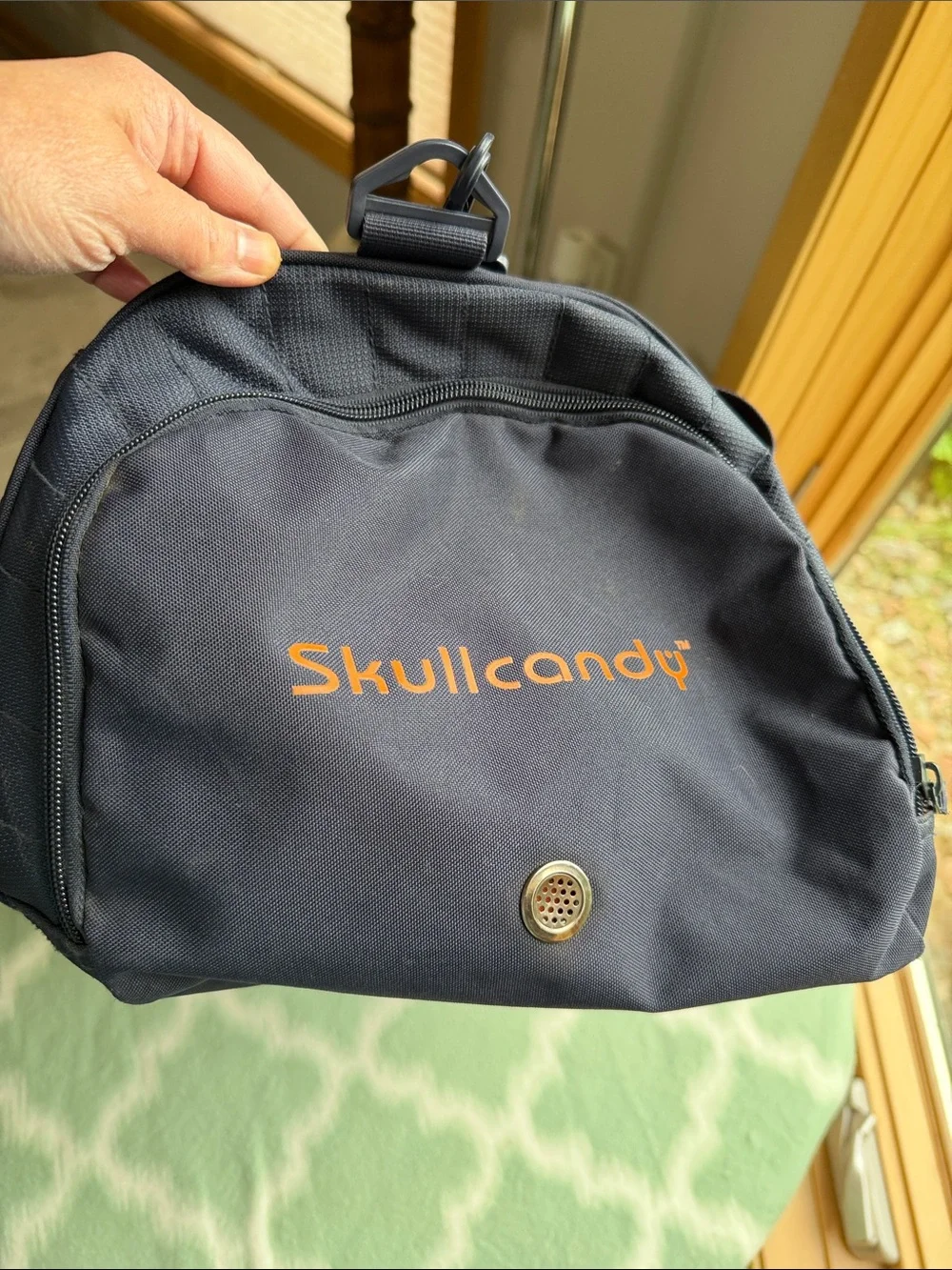 Scullcandy Ink'd Navy and Orange Men's Duffel Bag with Multiple Compartments